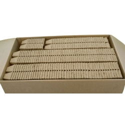 Kwadratowe doniczki torfowe - 6 x 6 cm - 12 sztuk
