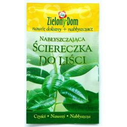 Nabłyszczająca ściereczka do liści - czyści i nawozi!