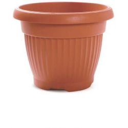 Doniczka zewnętrzna Terra z podstawką - średnica 20 cm - terakota