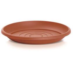 Doniczka zewnętrzna Terra z podstawką - średnica 20 cm - terakota
