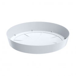 Lekka, biała podstawka do doniczki Lofly - 10,5 cm