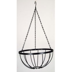 Lakierowany czarny łańcuch do koszy wiszących 35 cm