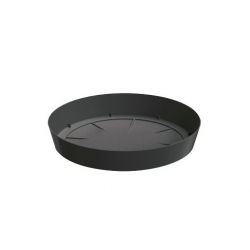 Lekka podstawka do doniczki Lofly - 15,5 cm - kolor antracytowy
