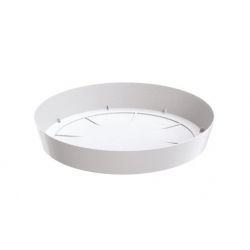 Lekka podstawka do doniczki Lofly - 15,5 cm - kolor biały