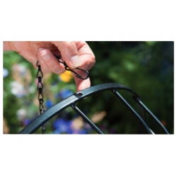 Lakierowany czarny łańcuch do koszy wiszących 45cm