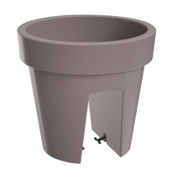 Lofly - Lekka doniczka do montowania na balustradzie 24,5 cm - kamienny szary