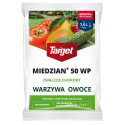 Miedzian 50 WP - na zarazę, kędzierzawość liści i inne choroby grzybowe - Target - 15 g