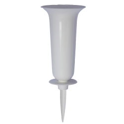 Wazon wbijany Dama - biały