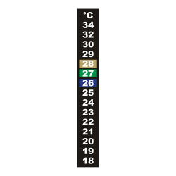 Termometr ciekłokrystaliczny - samoprzylepny - 18x130 mm