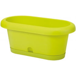 Skrzynka balkonowa + podstawka Lotos - 60 cm - pistacjowa
