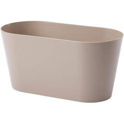 Skrzynka owalna Vulcano - 23 cm - beżowa (cafe latte)