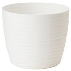 Osłonka okrągła Sahara petit - 15 cm - biała