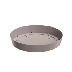 Lekka podstawka do doniczki Lofly - 10,5 cm - kamienny szary