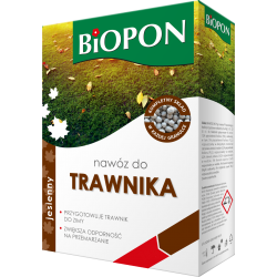 Nawóz jesienny do trawników - hartuje i zabezpiecza trawnik przed zimą - Biopon - 3 kg