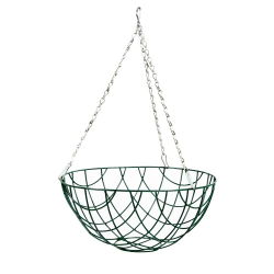 Koszyk wiszący na kwiaty - druciany - 35 cm