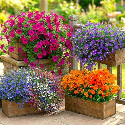 Zielony Taras - zestaw 4 odmian nasion kwiatów