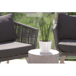 Doniczka okrągła Boardee Basic - 16,5 cm - biały