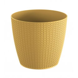 Doniczka okrągła Wheaty - 19 cm - żółty indyjski