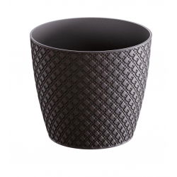 Doniczka okrągła Orient - 16 cm - antracyt