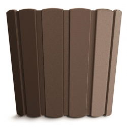Doniczka okrągła Boardee Basic - 12 cm - brązowy