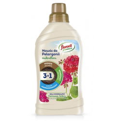 Nawóz do pelargonii 3 w 1 - użyźnia, odżywia i chroni - Pro Natura - Florovit - 1 l