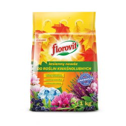 Nawóz jesienny do roślin kwaśnolubnych - szybszy start roślin wiosną - Florovit - 3 kg