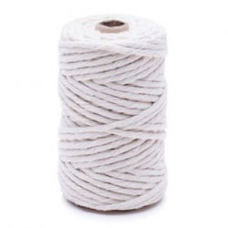 Sznur bawełniany wędliniarski - naturalny - 50g/30m
