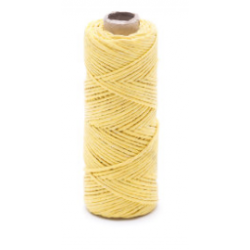 Nić lniana - nabłyszczana, żółta - 20g/30m