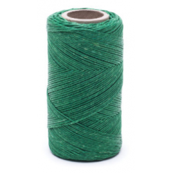 Nić lniana - nabłyszczana, zielona - 100g/120m