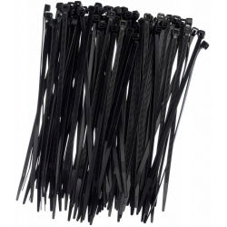 Opaski zaciskowe, trytytki, zipy - 100 x 2,5 mm - czarne - 100 szt.