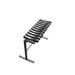 Ławka na cmentarz, cmentarna żebrowana wolnostojąca szerokość: 72 cm