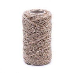 Sznurek konopny - naturalny - 100g/40m