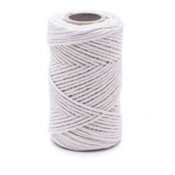 Sznur bawełniany wędliniarski - naturalny - 100g/70m
