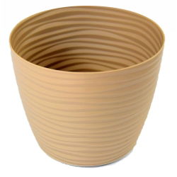 Osłonka okrągła Sahara petit - 17 cm - cafe latte