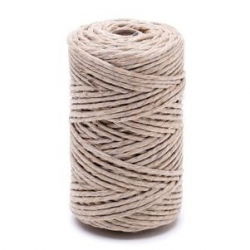 Nić lniana - nabłyszczana - 50g/60m