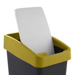 Kosz na śmieci z naciskaną pokrywą - Magne - 25 litrów - żółty capri