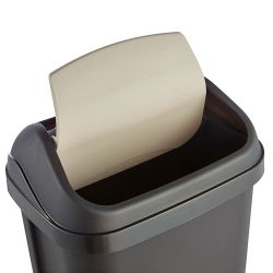 Kosz na śmieci z obrotową pokrywą - Swantje - 10 litrów - grafit