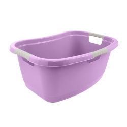 Ergonomiczna wanna na pranie z miękkimi uchwytami - Janne - liliowy