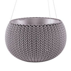 Doniczka wisząca Cozies M - śr. 36 cm - fioletowa