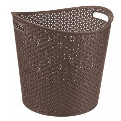 Kosz okrągły My Style - 30 litrów - ciemny brąz