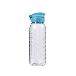 Butelka, bidon na wodę Dots - 0,45 litra - niebieski
