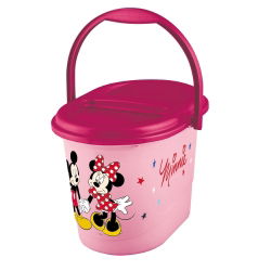Kosz na pieluchy - Mickey&Minnie - różowy