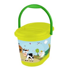 Wiaderko dla dzieci - 'Funny Farm' - zielona łąka