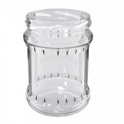 Słoje zakręcane szklane, słoiki - fi 82 - 500 ml + zakrętki białe - 8 szt.