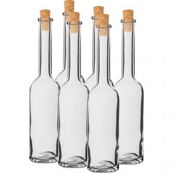 Butelki na nalewkę z korkami - 100 ml - 6 szt.