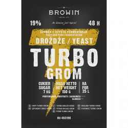 Drożdże gorzelnicze Turbo - Grom 48 h - 120 g