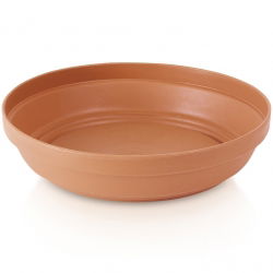 Doniczka prosta Glinka + podstawka - 11 cm - terakota