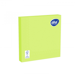 Serwetki papierowe - 33 x 33 cm - AHA - 100 szt. + 20 szt. GRATIS - lemonkowe