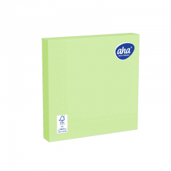 Serwetki papierowe - 33 x 33 cm - AHA - 100 szt. + 20 szt. GRATIS - pistacjowe