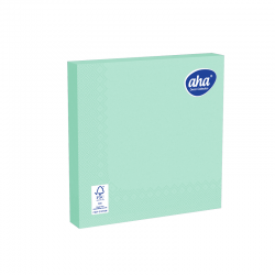 Serwetki papierowe - 33 x 33 cm - AHA - 100 szt. + 20 szt. GRATIS - seledynowe